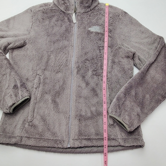 The North Face Womens Sweater Fleece Jacket Heather Gray Full Zip Pockets Size M - Picture 5 of 12